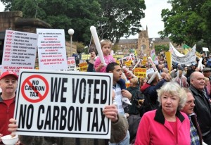 CARBON TAX PROTEST SYDNEY