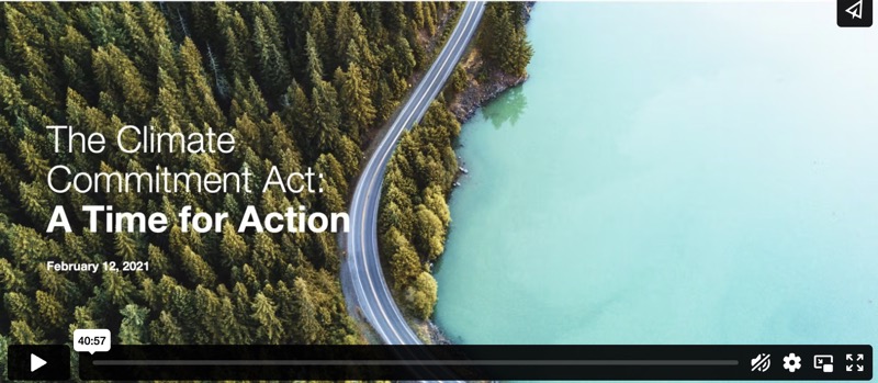 Webinar: The Climate Commitment Act: A Time for Action