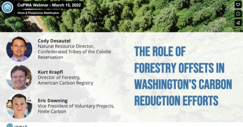 The Role of Forestry Offsets in Washington’s Carbon Reduction Efforts