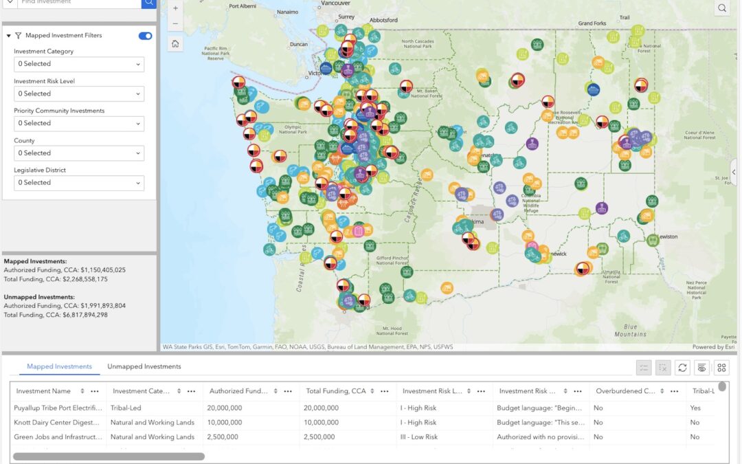 Press Release: NEW ONLINE TOOL MAPS STATEWIDE CLIMATE COMMITMENT ACT INVESTMENTS